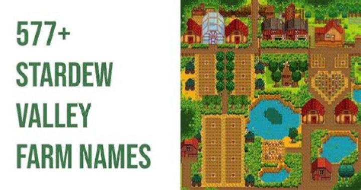 Discover Enchanting Stardew Valley Farm Names